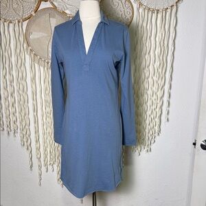 Frank & Eileen Nicole Henley Dress in Jean Size XS